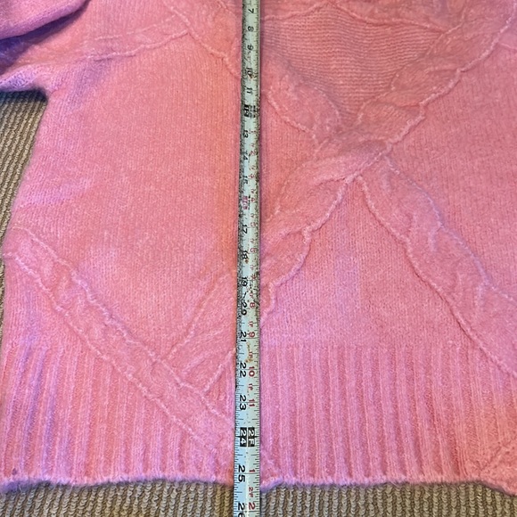 NWT FOR LOVE & LEMONS carly open back sweater in pink size XL-2X - Picture 12 of 15